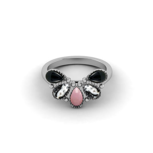 The Midnight Floral Rehearsal Ring