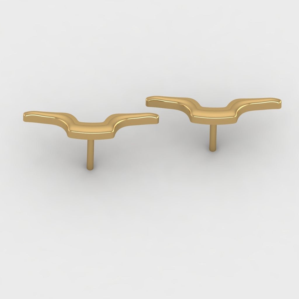 Bridge Over Time Signature Stud Earrings