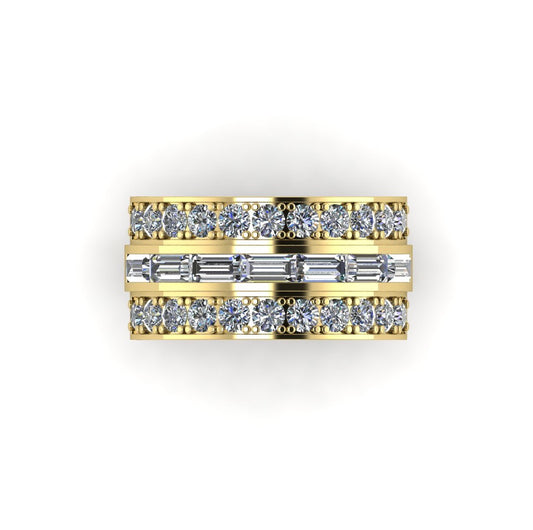 The Everlasting Band | 1970s-Inspired Moissanite Ring