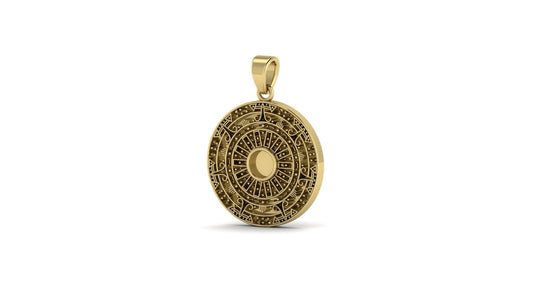 Men’s Aztec Sun Historical Inclusion Pendant