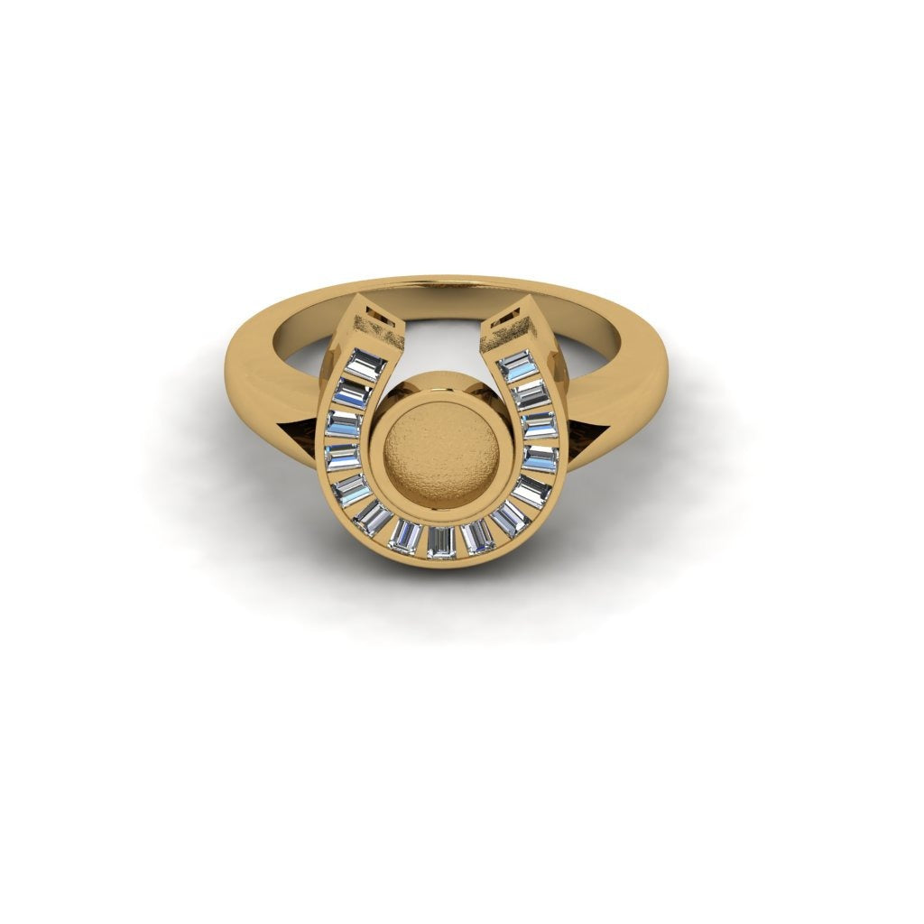 I Got Lucky Ring Featuring Fabric From Authenticated Clothing With LOA