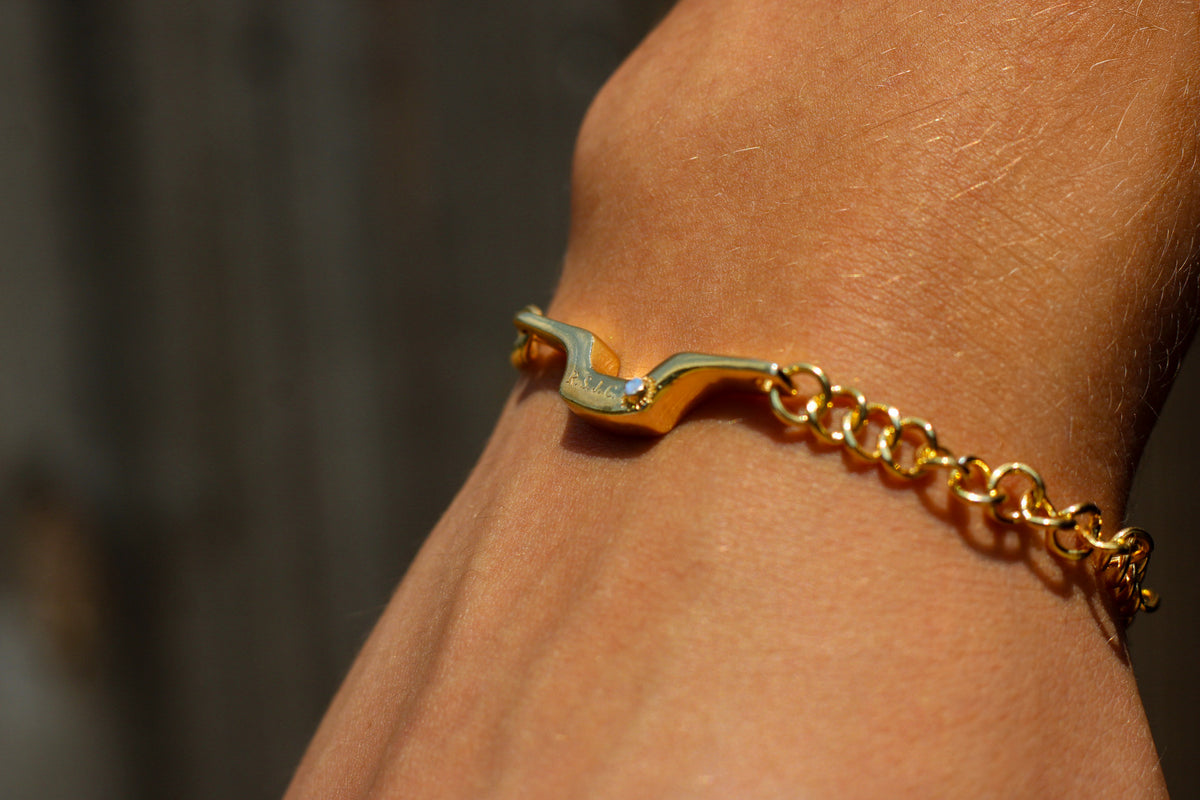 READY TO SHIP- The Bridge Over Time Signature Statement Bracelet With Concert Worn Scarf Inclusion