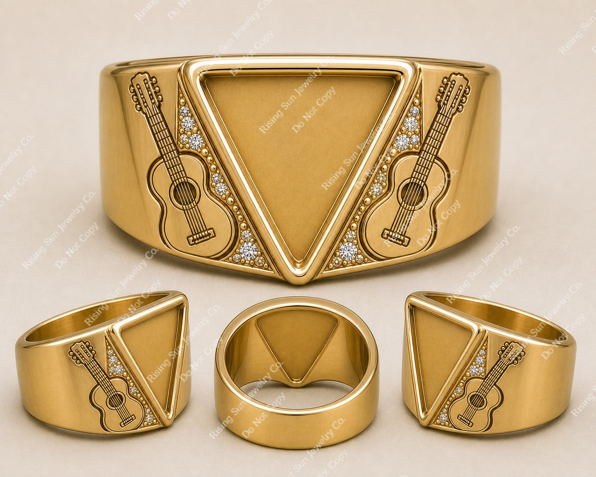 The Signature Pick Ring | Custom Inclusion Statement Ring