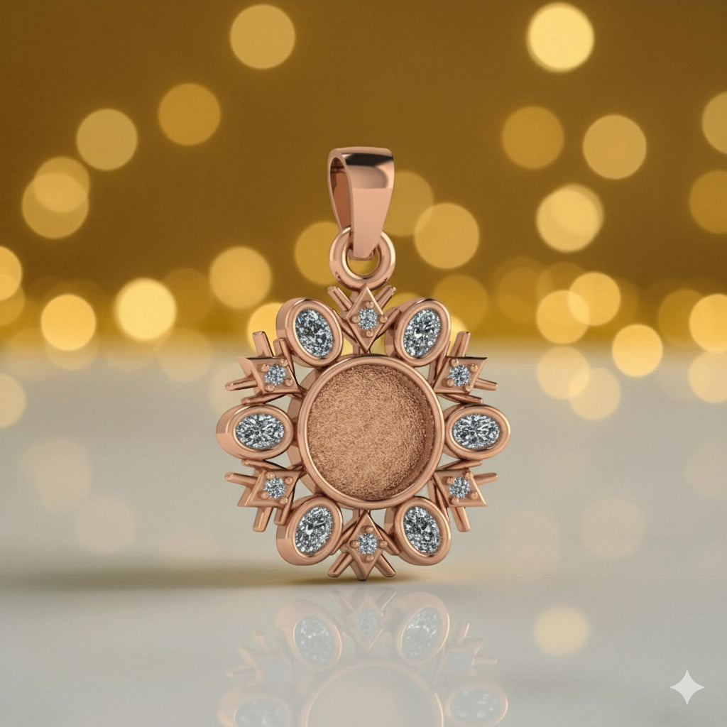 Blue Christmas Pendant | Authenticated Historical Inclusion Jewelry