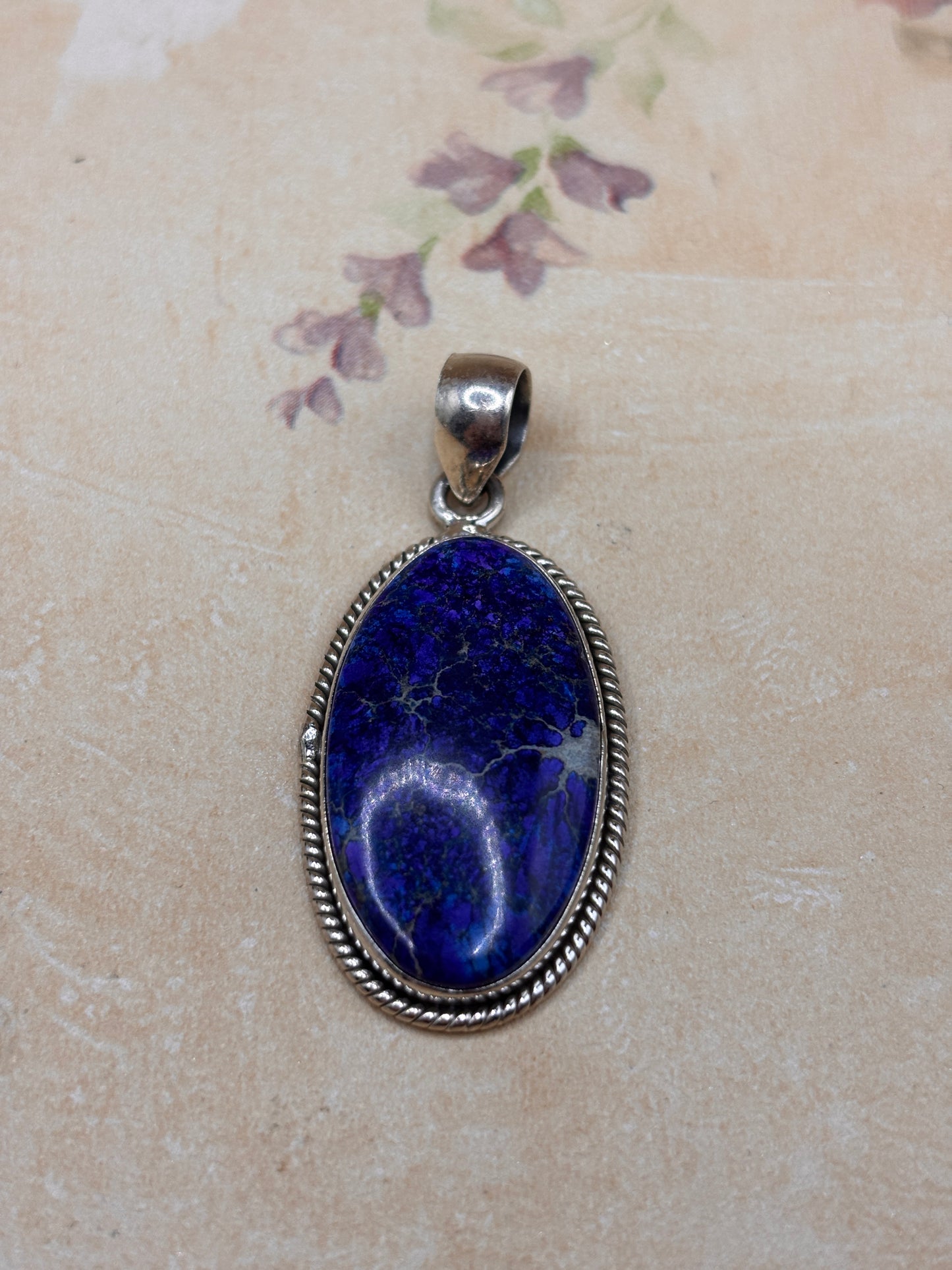 Ready to Ship Deep Blue Statement Pendant