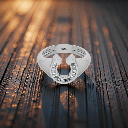 Women's Rising Sun Horseshoe Statement Ring