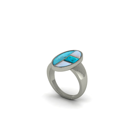 Sky & Stone Women’s Ring | Kingman Turquoise & Opalite Ring