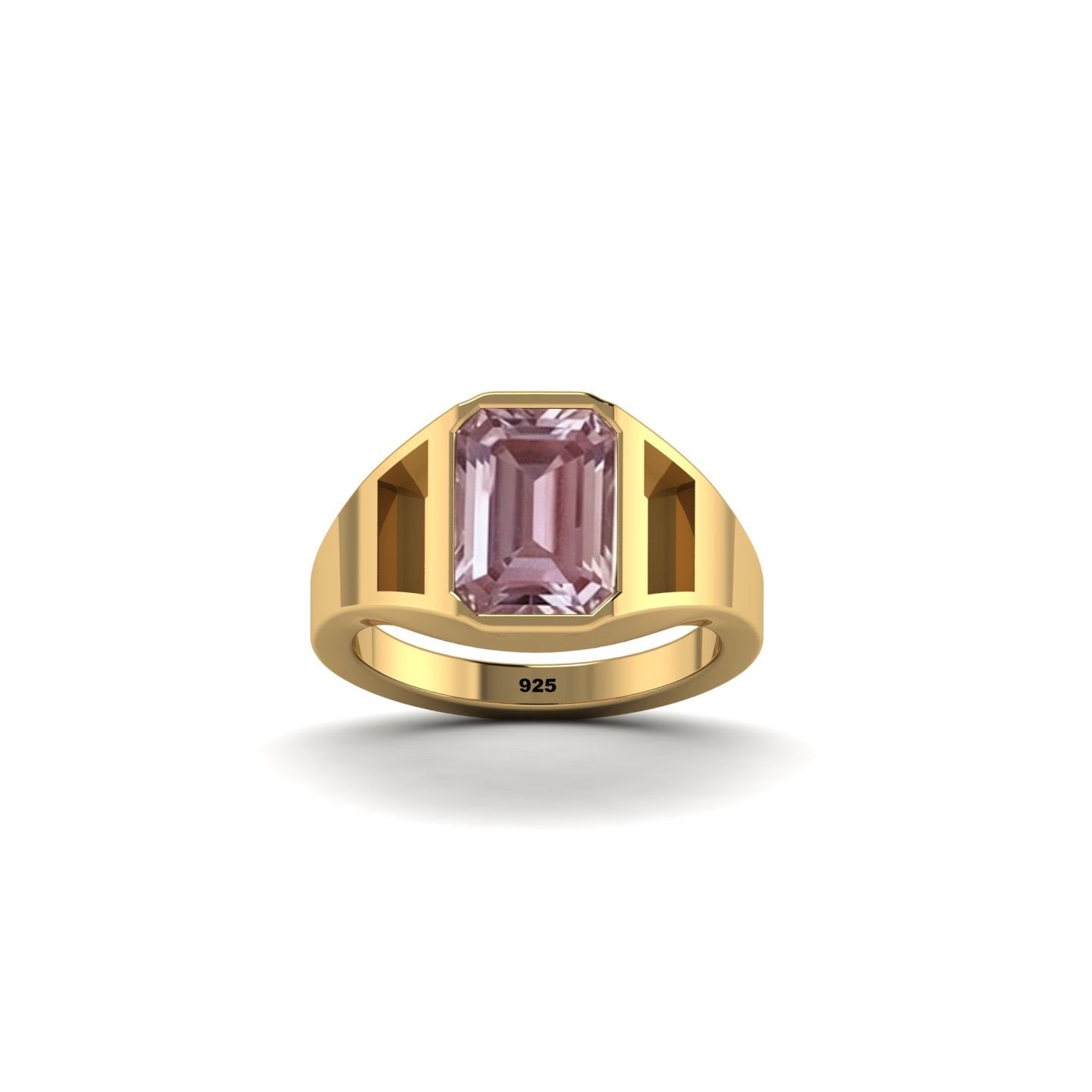 The Pink Cadillac Ring | Pink Quartz Keepsake Ring