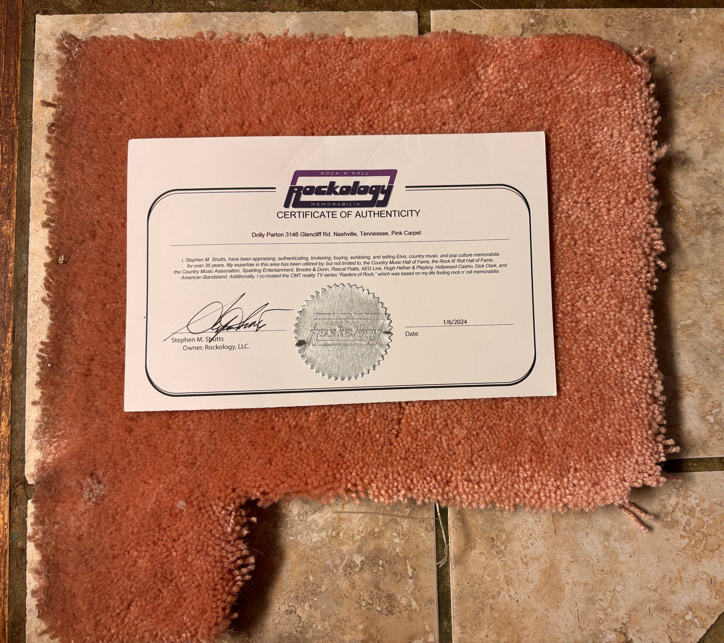 Historical Carpet Fragment – Glencliff Road Residence