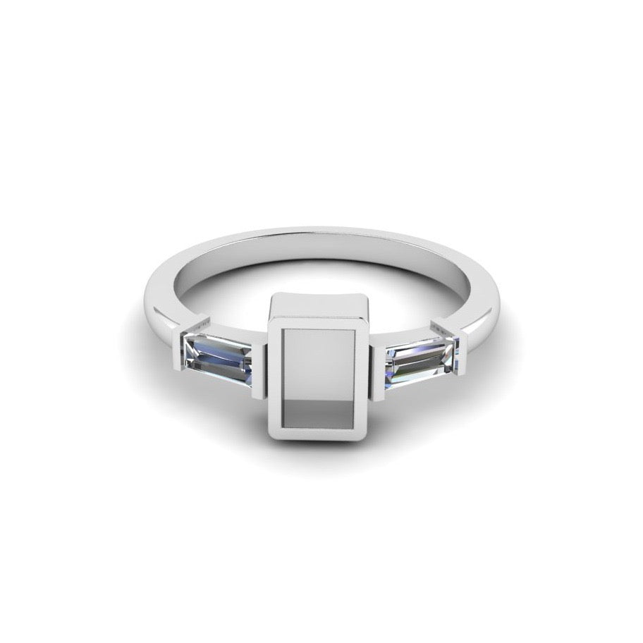 The Memphian Ring | Custom Fabric Inclusion Ring