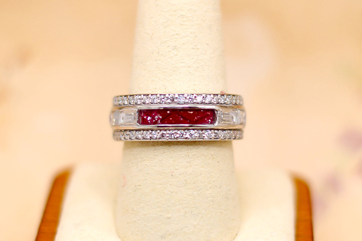 The Everlasting Keepsake Ring | Vintage-Inspired Fabric Inclusion Ring