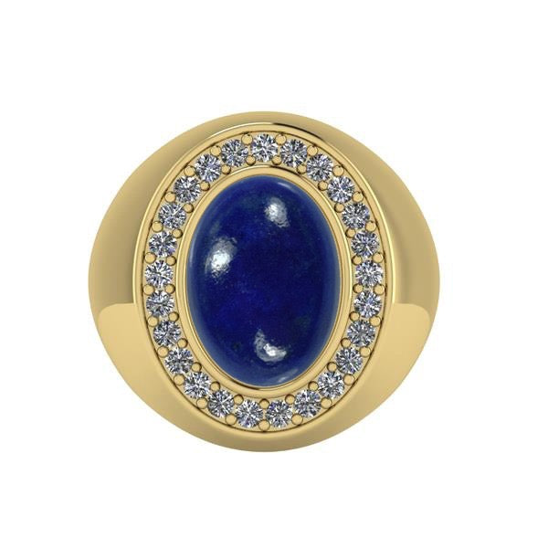 Blue Suede Dreams Ring | 1970s-Inspired Lapis Statement Ring