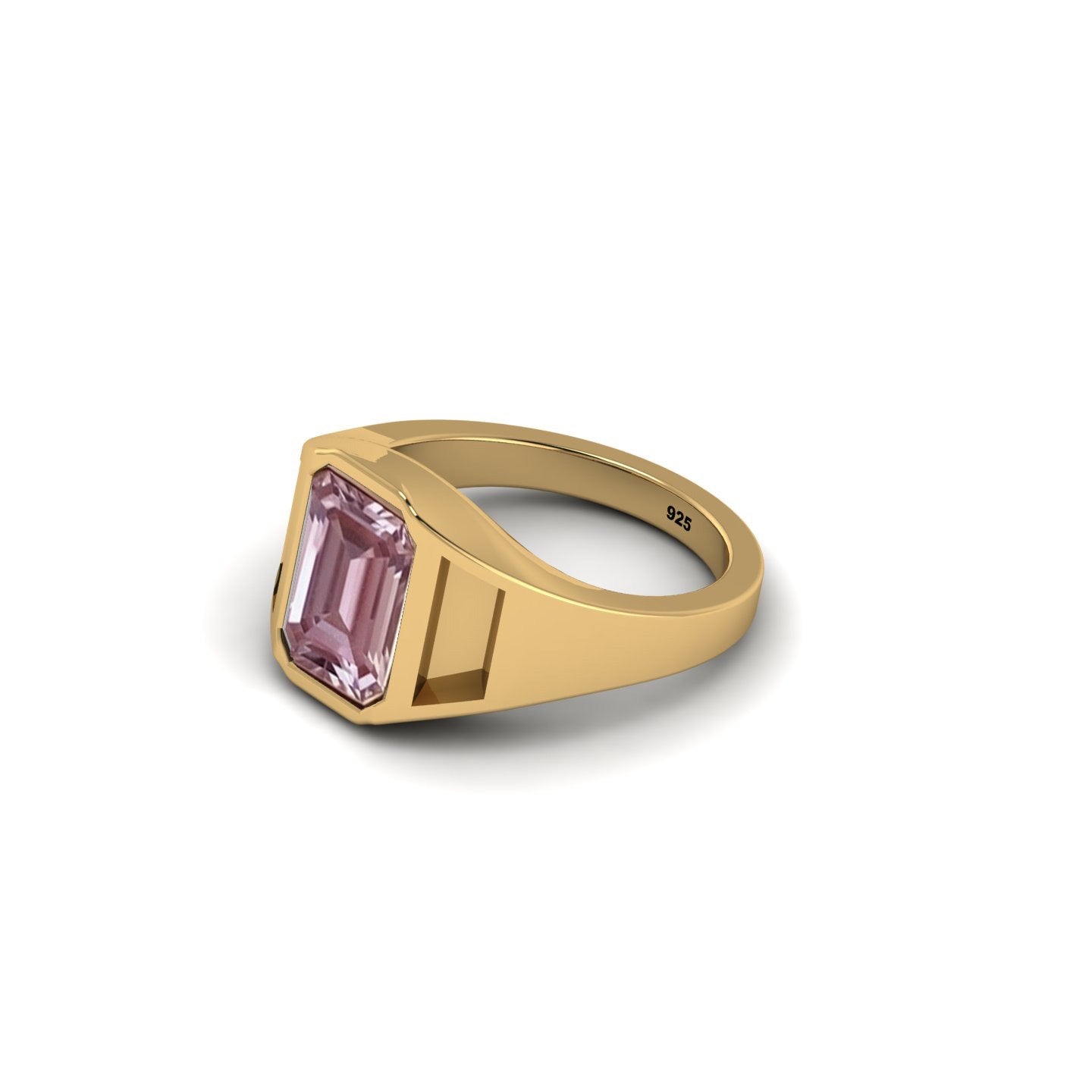 The Pink Cadillac Ring | Pink Quartz Keepsake Ring