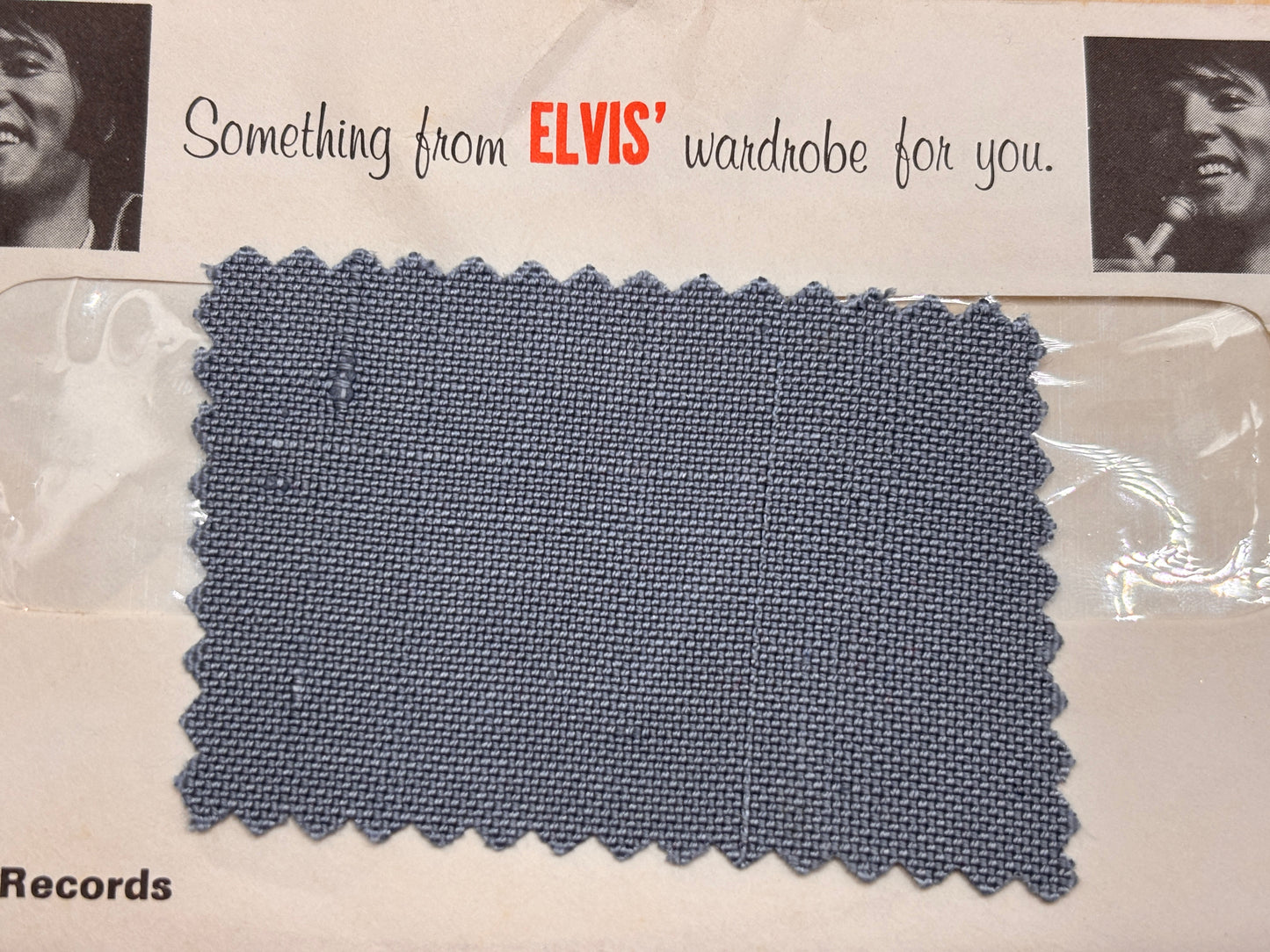 Authenticated historical clothing swatches