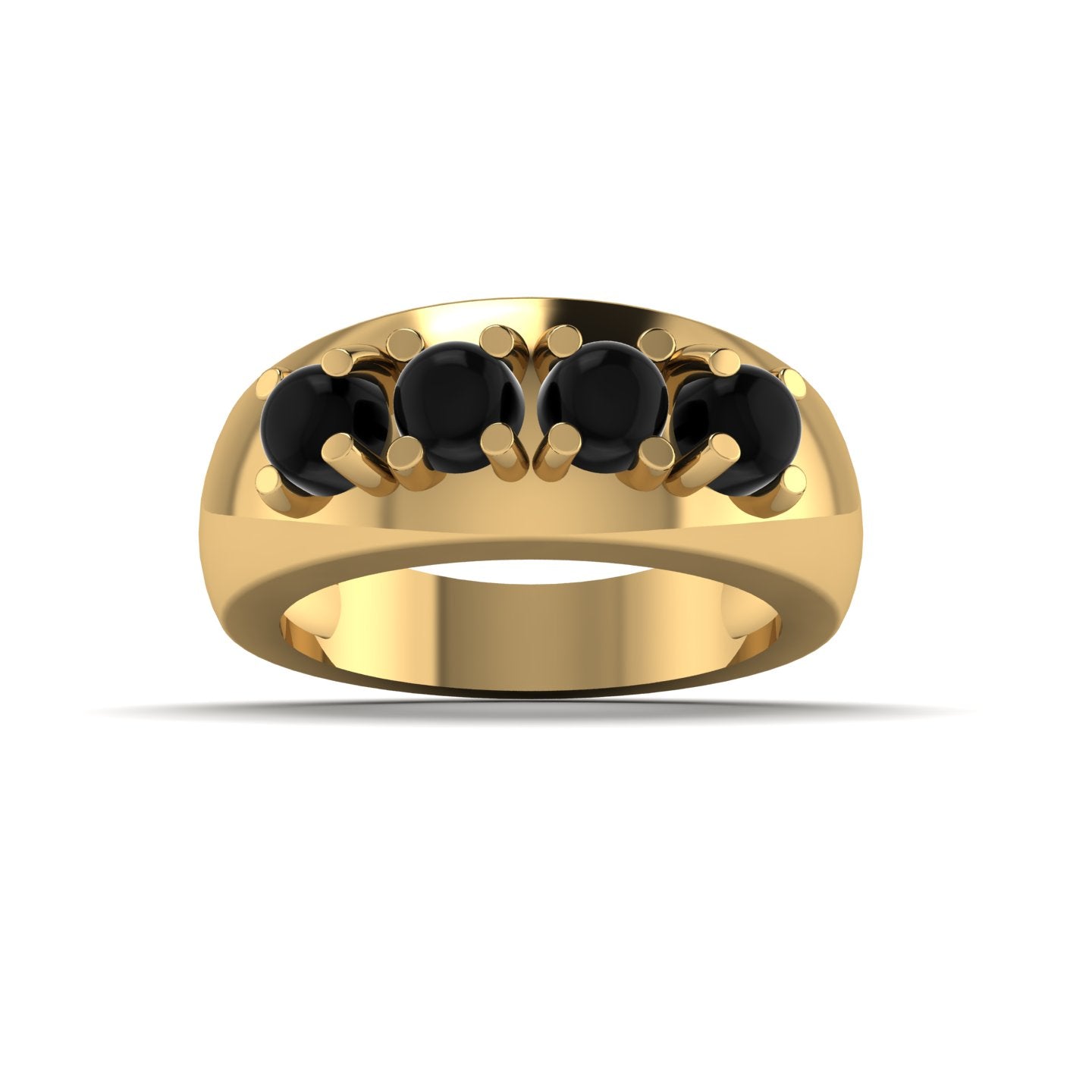 The Spreckels 2.0 Ring | Black Onyx or Black Star Sapphire Statement Ring