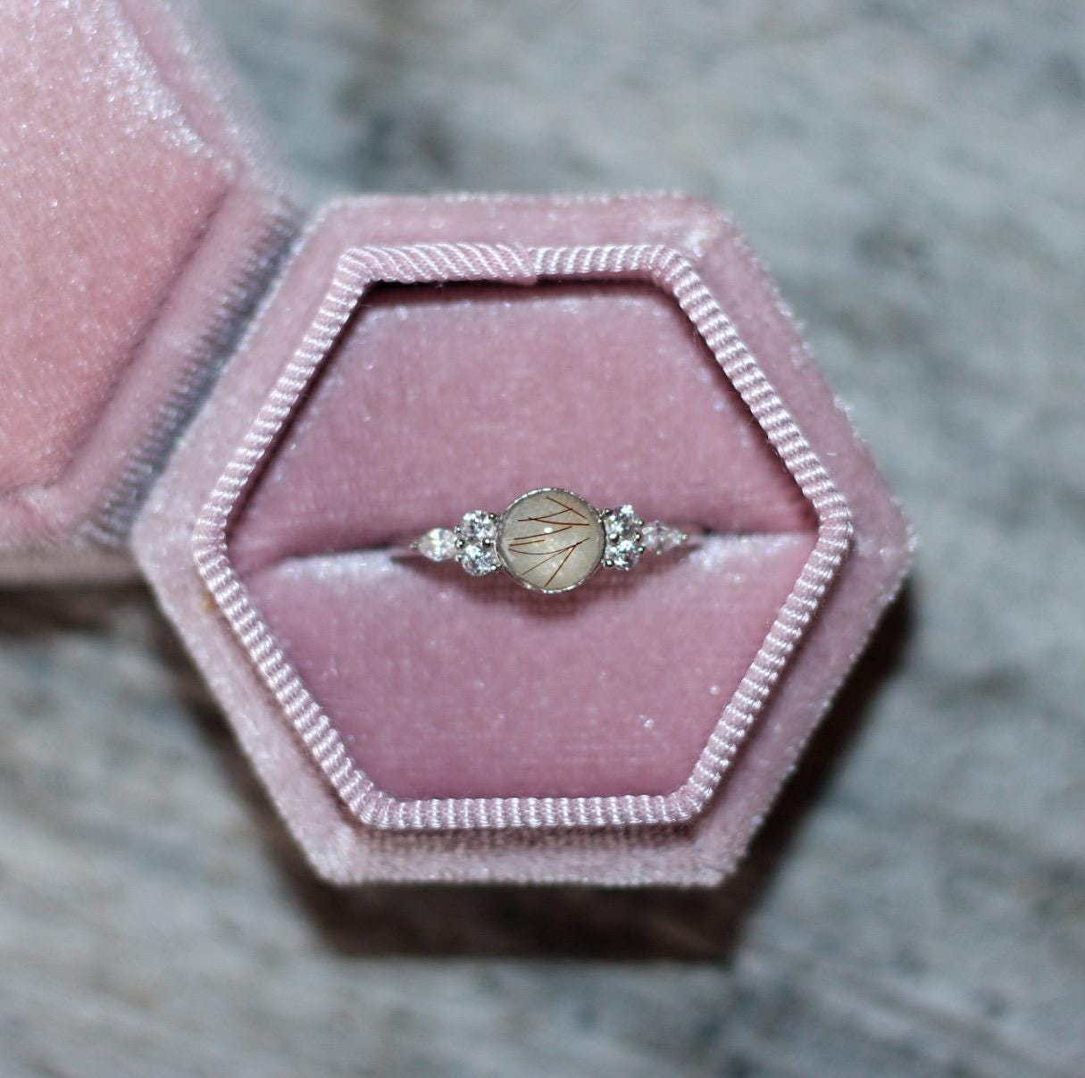 The Classic Keepsake Ring | Custom Inclusion Ring