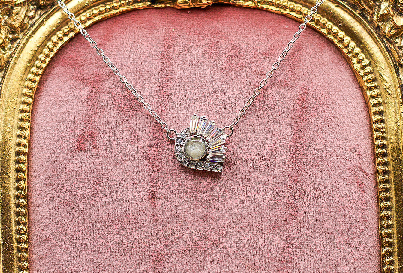 Satnin Keepsake Pendant | Custom Inclusion Pendant for Memorial or Historical Fabric