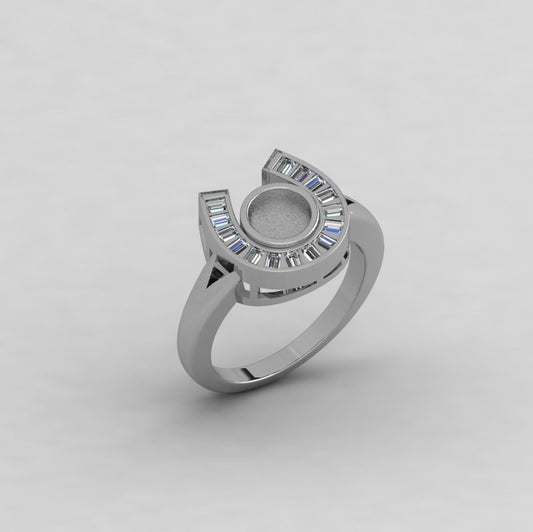 I Got Lucky Ring Featuring Fabric From Authenticated Clothing With LOA