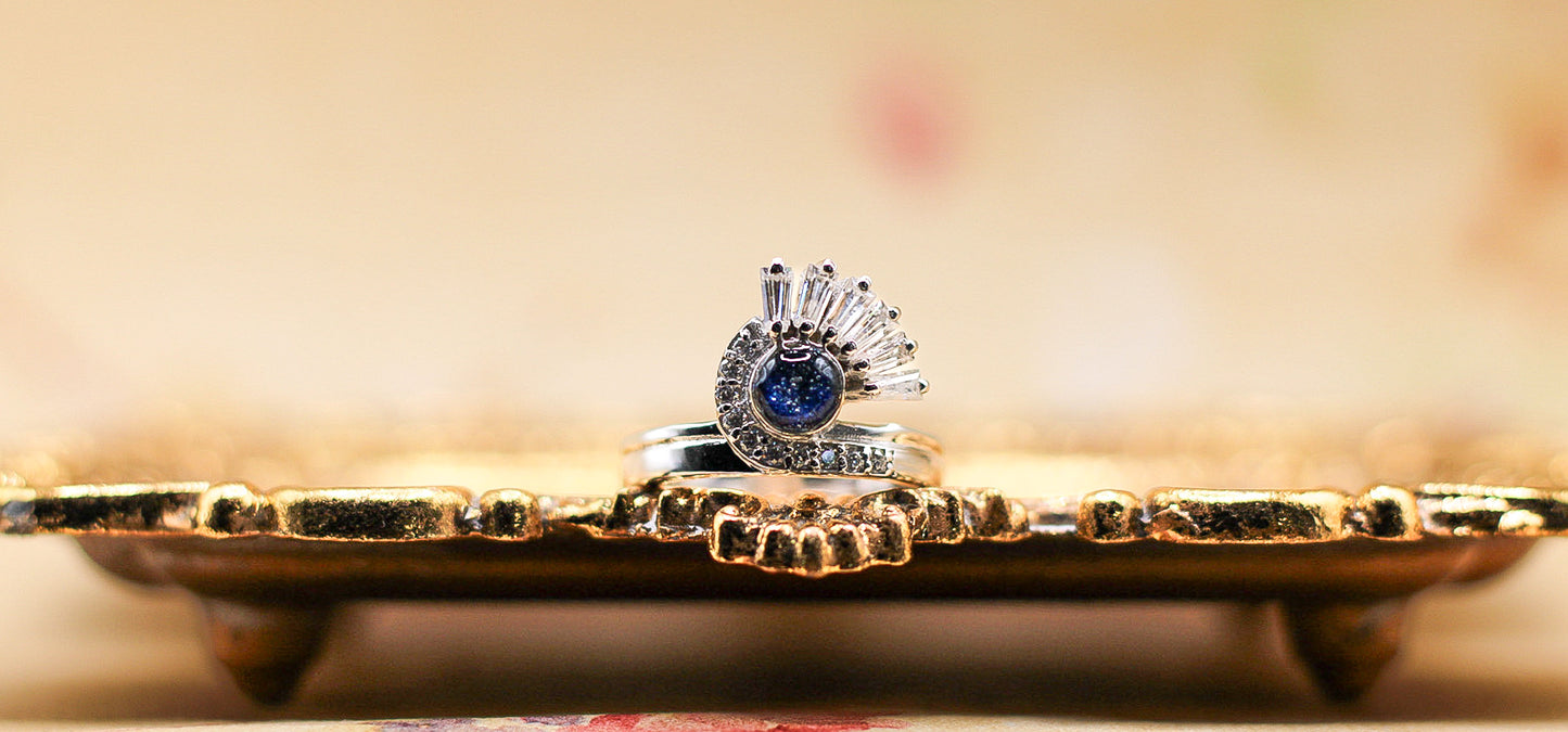 Satnin Keepsake Ring | Custom Inclusion Ring for Memorial or Historical Fabric