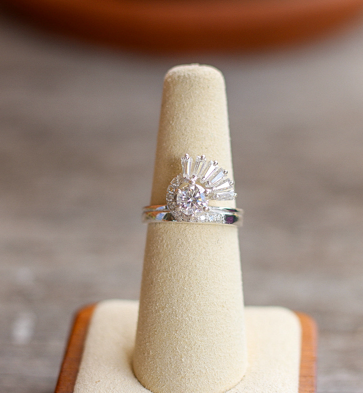 The Satnin Illusion Ring | One-Piece Vintage-Inspired Moissanite Ring
