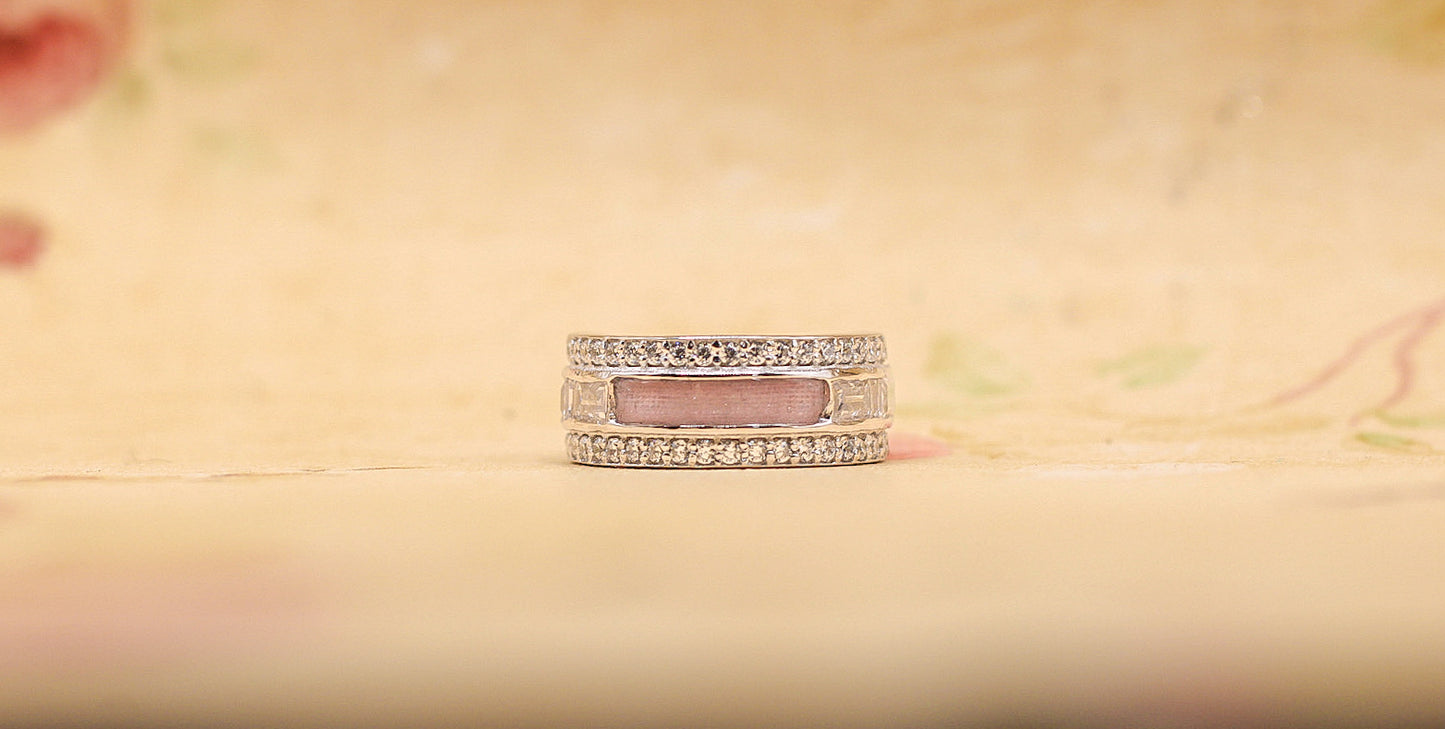 The Everlasting Keepsake Ring | Vintage-Inspired Fabric Inclusion Ring