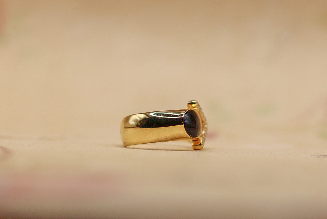 The 68 Special Women’s Ring | Vintage-Inspired Fabric Inclusion Ring