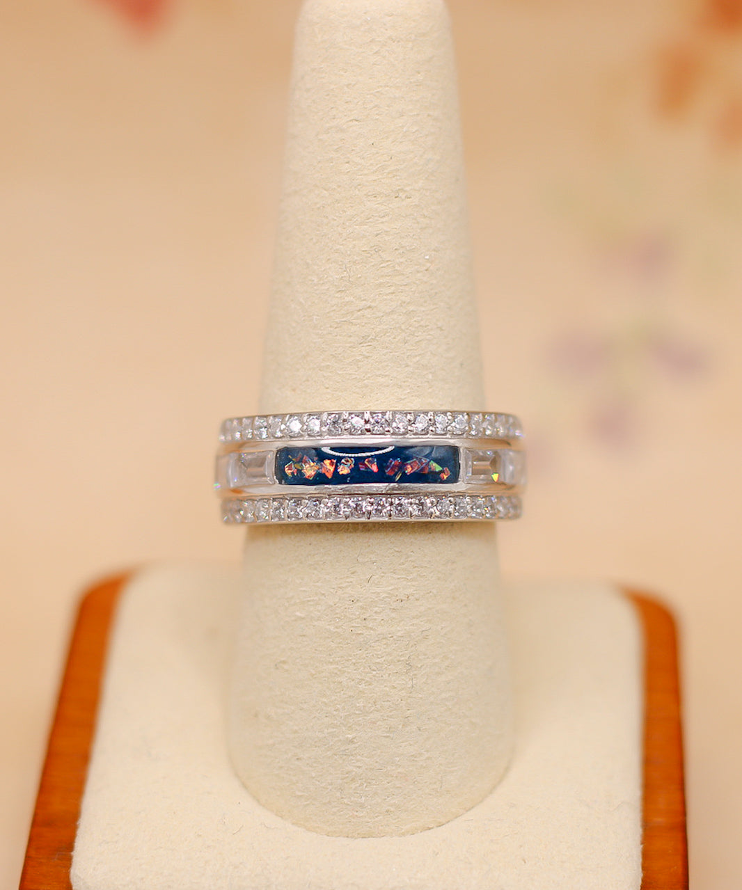 The Everlasting Keepsake Ring | Vintage-Inspired Fabric Inclusion Ring