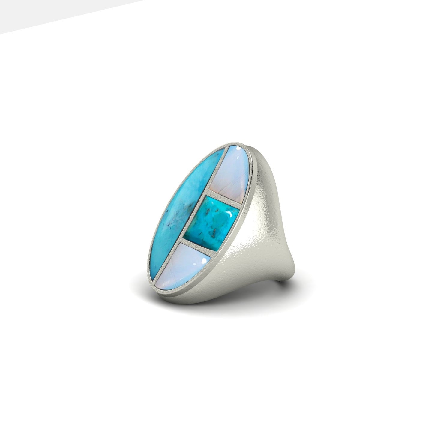 Sky & Stone Men’s Ring | Kingman Turquoise & Opalite Ring