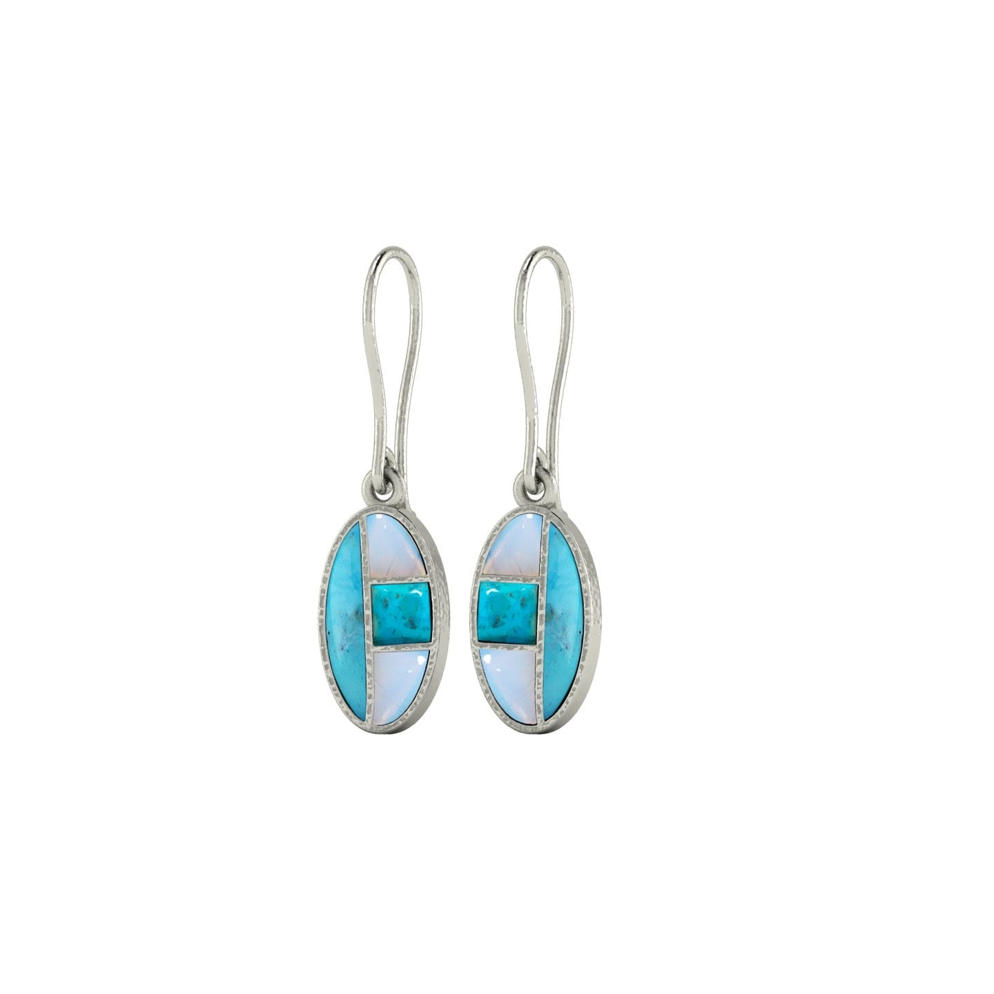 Sky & Stone Drop Earrings | Kingman Turquoise & Opalite Earrings