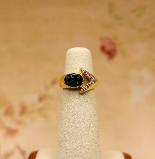 The 68 Special Women’s Ring | Vintage-Inspired Fabric Inclusion Ring