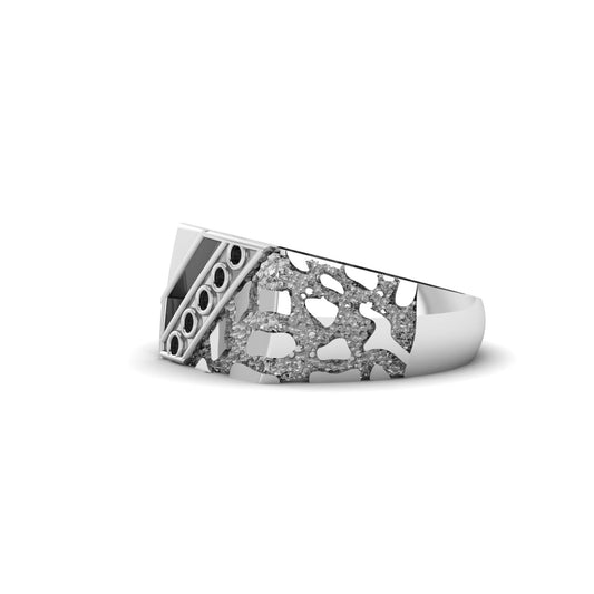 Geometric Nugget | Men’s Historical Inclusion Ring