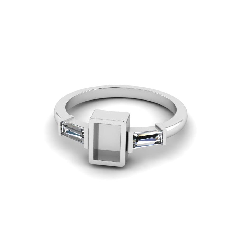 The Memphian Ring | Custom Fabric Inclusion Ring