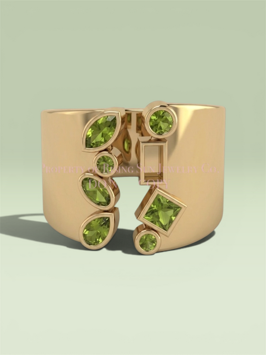 Peridot Oasis Statement Ring