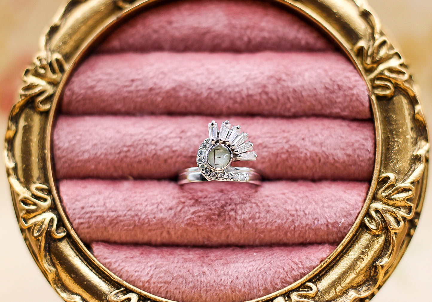 Satnin Keepsake Ring | Custom Inclusion Ring for Memorial or Historical Fabric