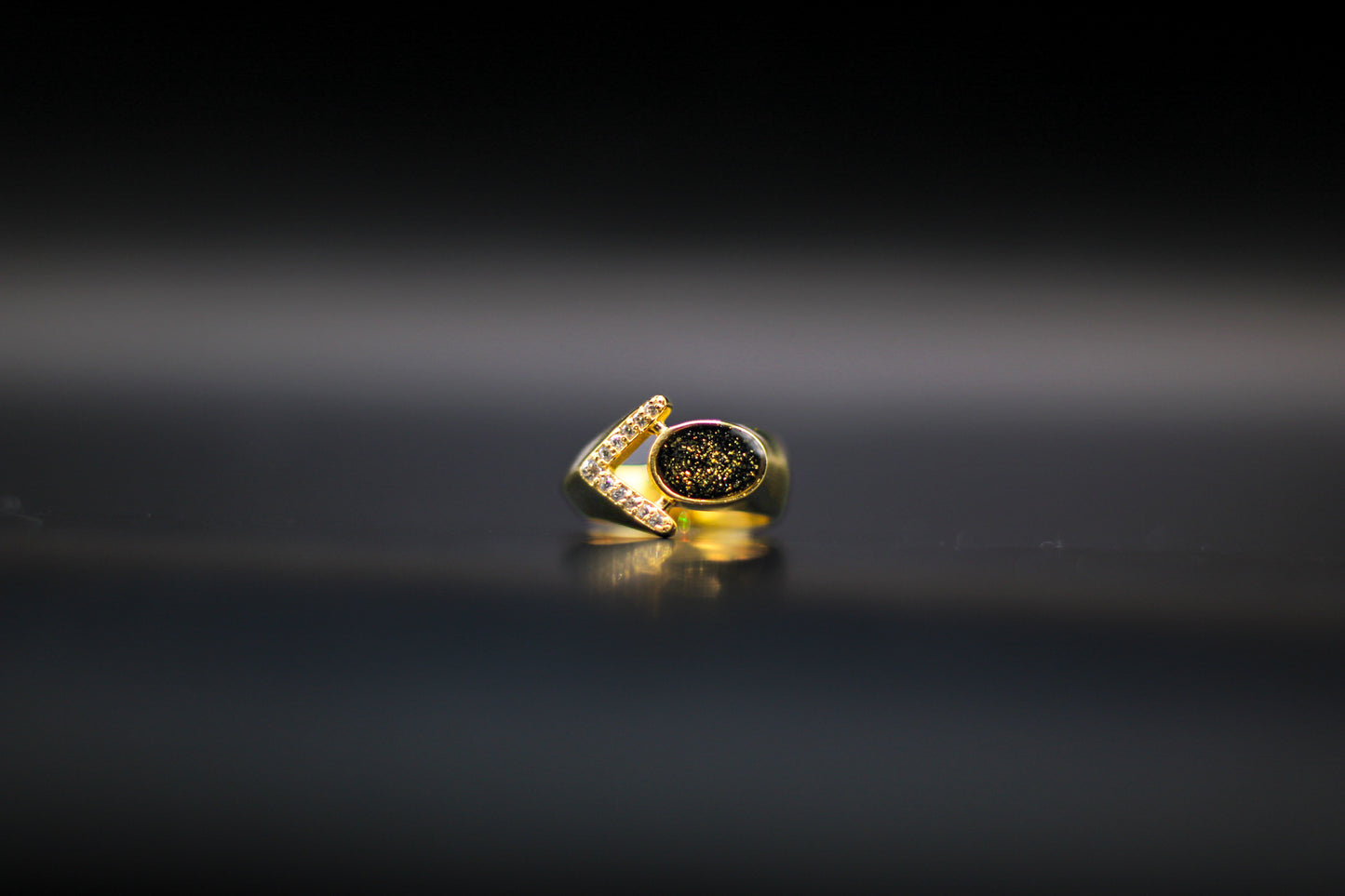 The 68 Special Women’s Ring | Vintage-Inspired Fabric Inclusion Ring