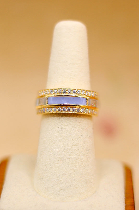 The Everlasting Keepsake Ring | Vintage-Inspired Fabric Inclusion Ring