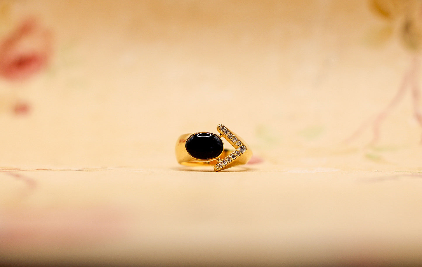 The 68 Special Women’s Ring | Vintage-Inspired Fabric Inclusion Ring