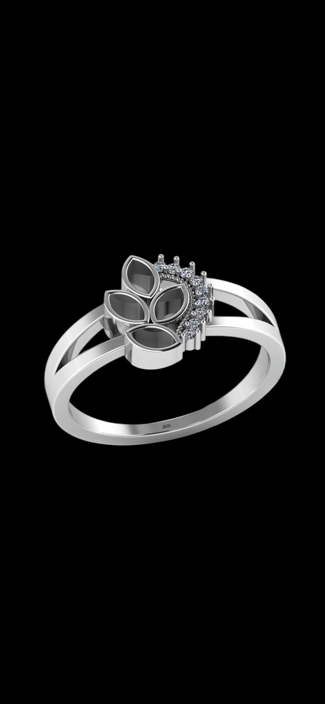 The Midnight Mermaid Ring | Custom Inclusion Ring