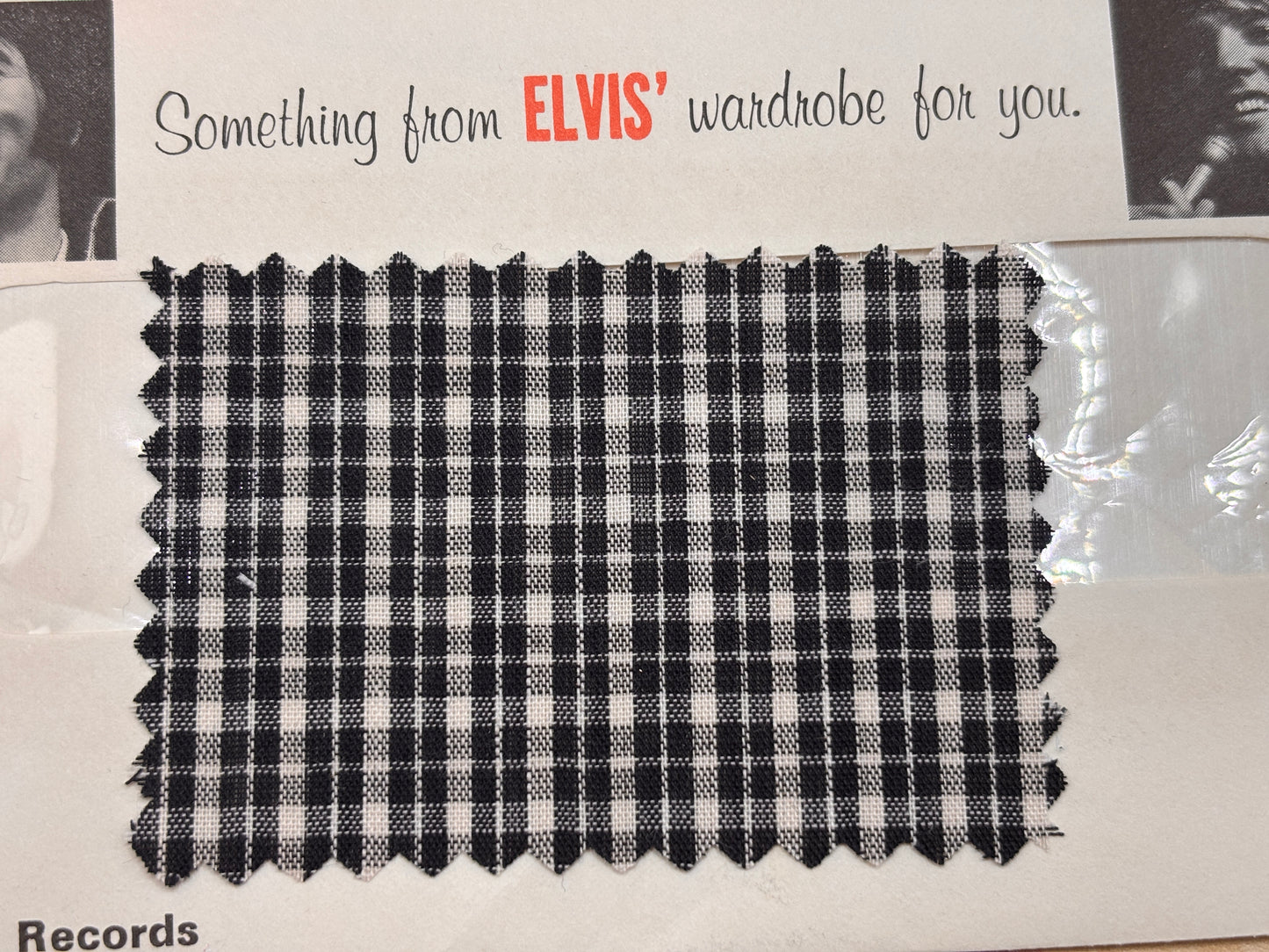 Authenticated historical clothing swatches
