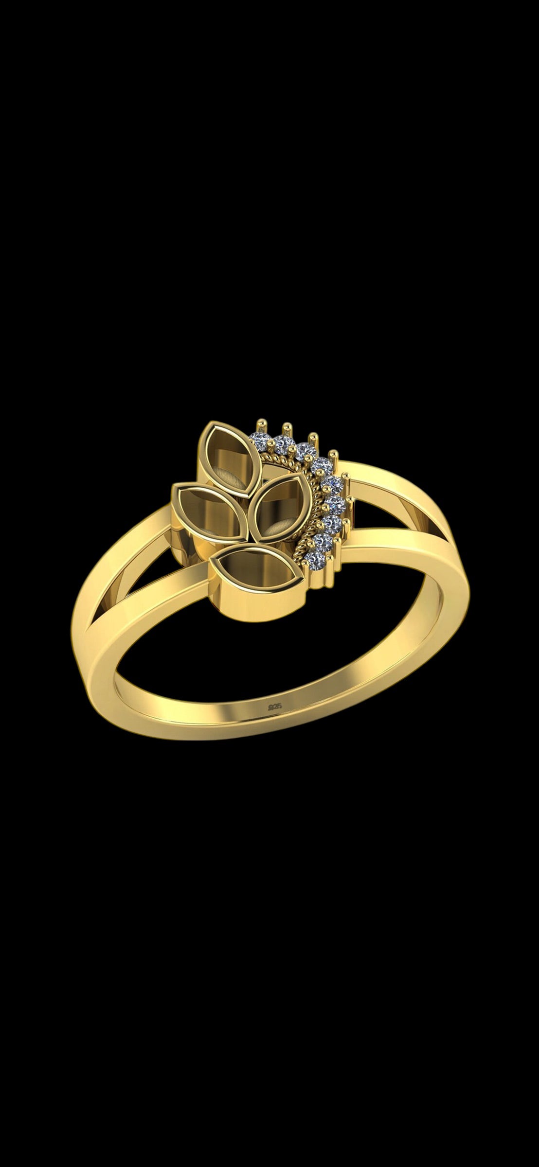 The Midnight Mermaid Ring | Custom Inclusion Ring