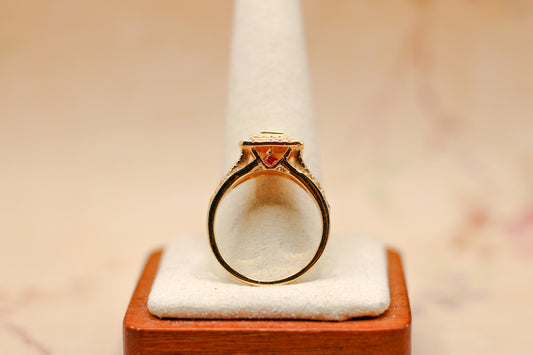 The Memphis Flame Ring | Hidden Garnet Detail