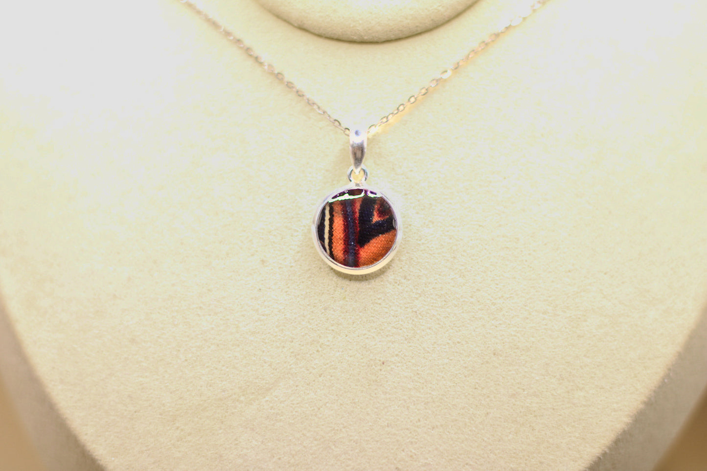 The Icon Pendant | Historical Fabric or Hair Inclusion