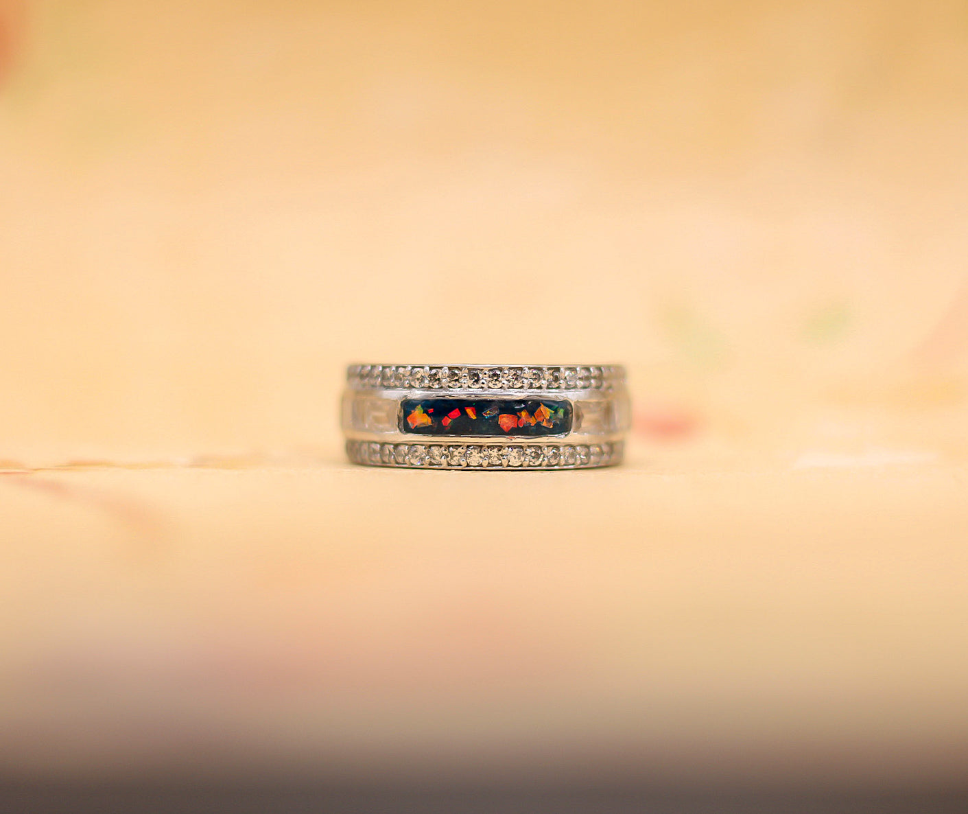 The Everlasting Keepsake Ring | Vintage-Inspired Fabric Inclusion Ring