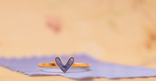 Tender Melody Ring | Custom Heart Inclusion Ring