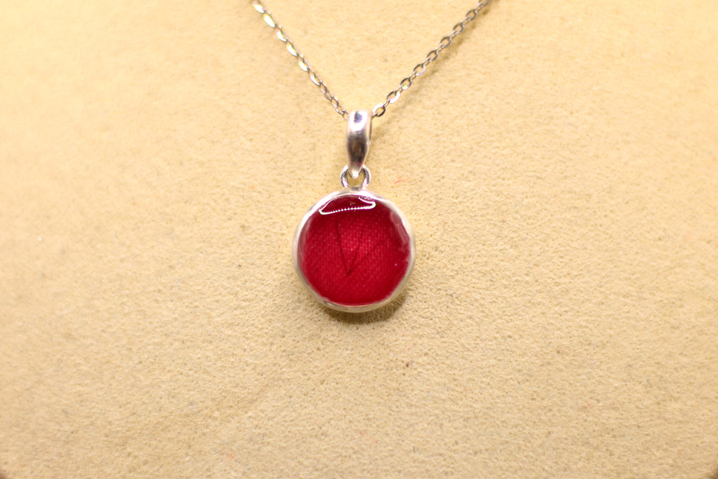 The Icon Pendant | Historical Fabric or Hair Inclusion