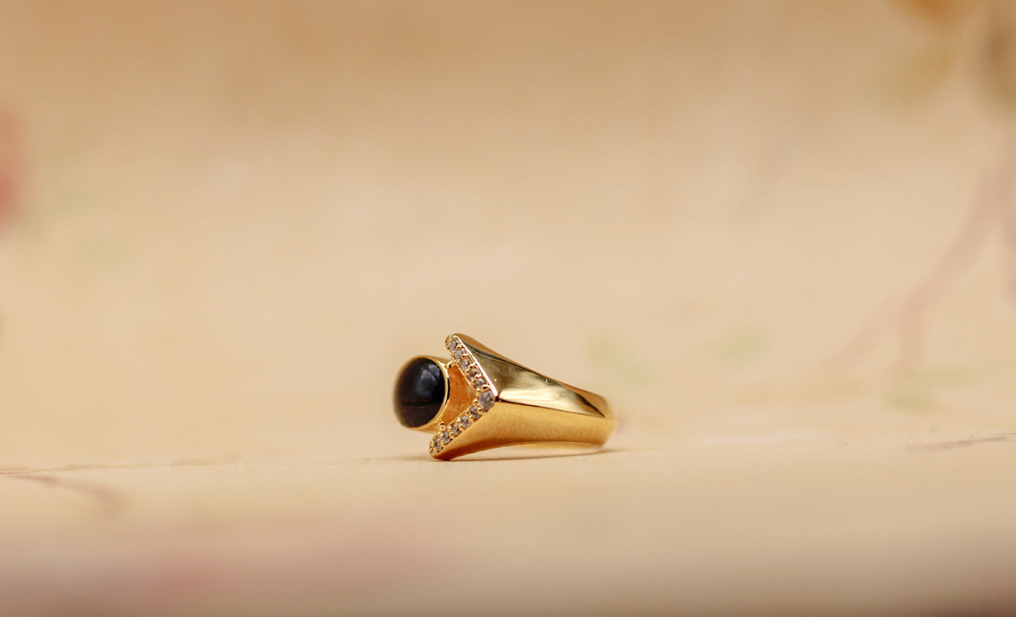 The 68 Special Women’s Ring | Vintage-Inspired Fabric Inclusion Ring