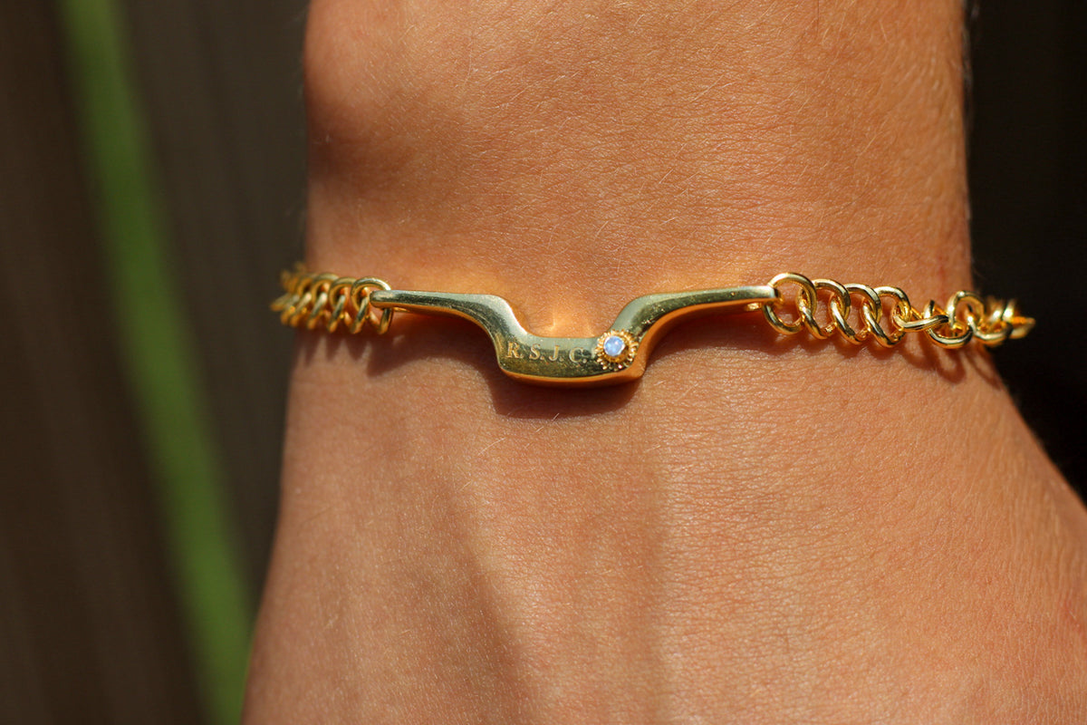 READY TO SHIP- The Bridge Over Time Signature Statement Bracelet With Concert Worn Scarf Inclusion