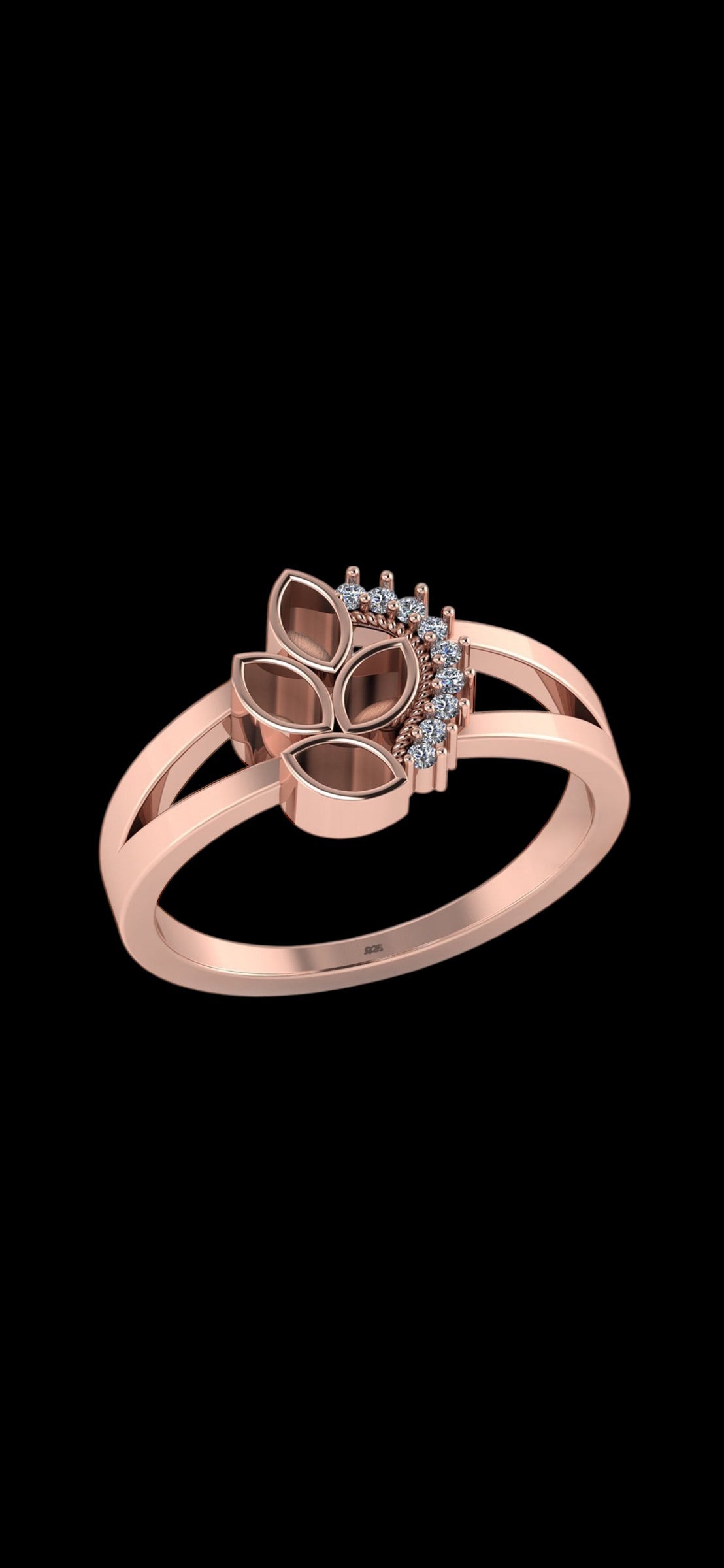The Midnight Mermaid Ring | Custom Inclusion Ring