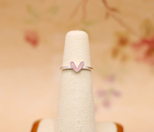 Tender Melody Ring | Custom Heart Inclusion Ring