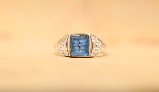 Women’s Thunderbird Keepsake Ring | Custom Inclusion Ring